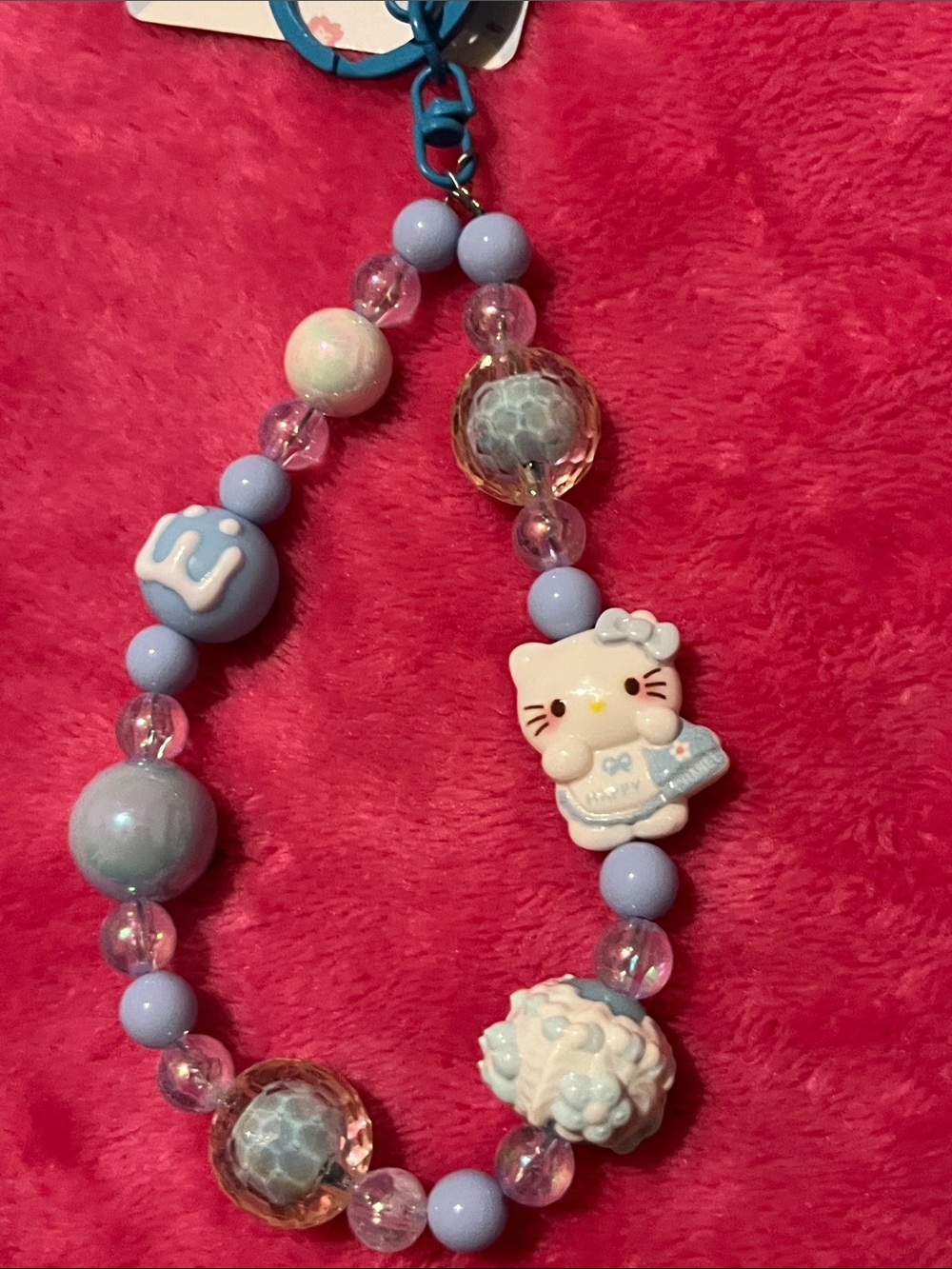 Hello Kitty BLUE Beaded strap